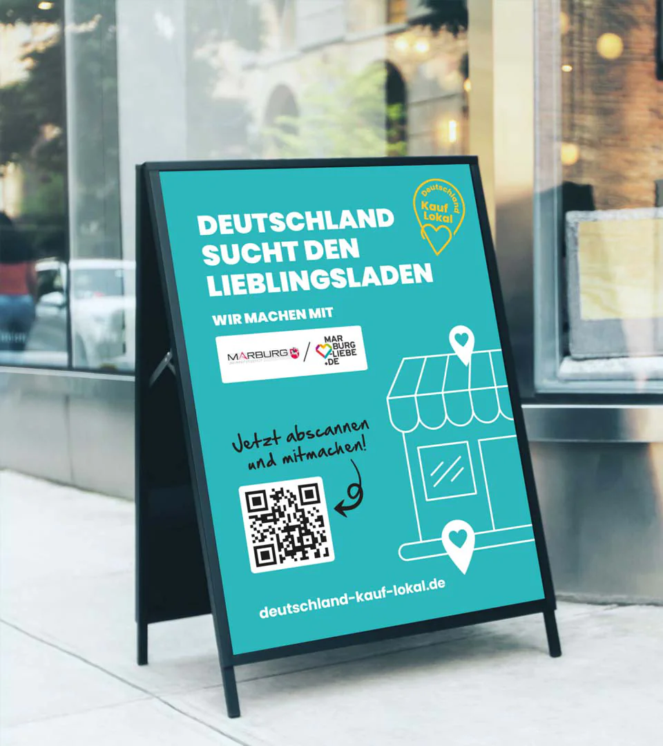 brandcom werbeagentur frankfurt koeln muenchen essen referenzen deutschland kauf lokal lieblingsladen poster aufsteller