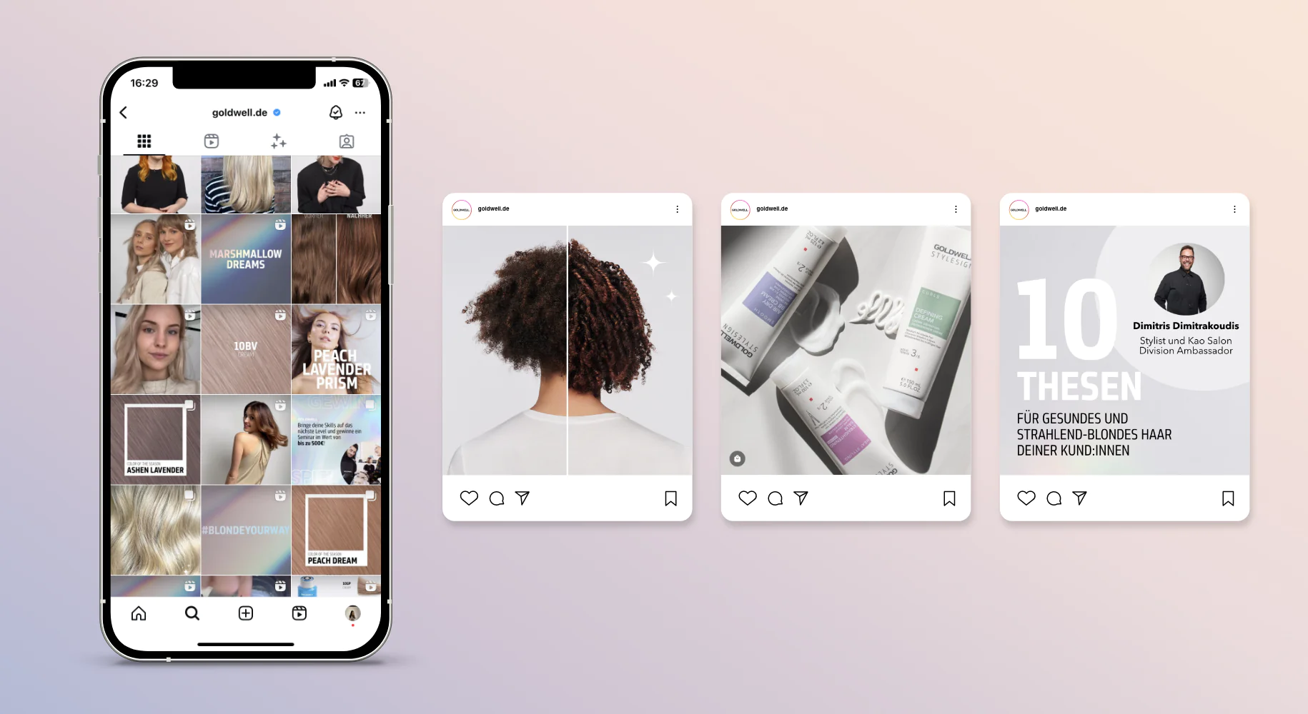 brandcom werbeagentur frankfurt koeln muenchen referenzen haircare goldwell social media